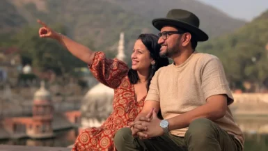 Couple at Alwar Palace