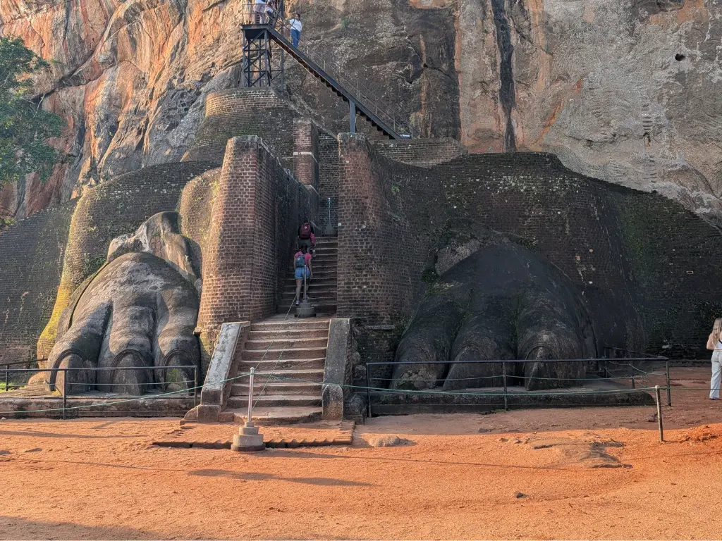 Lion's paws at Sigiriya