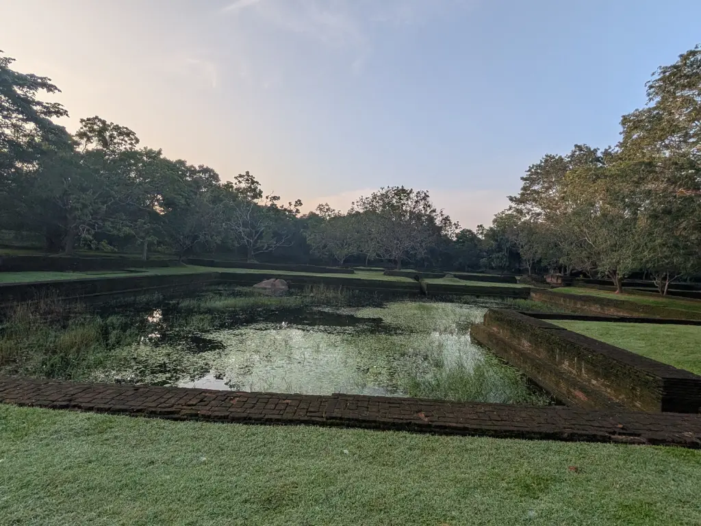Water Fountains inside Sigiriya fort complex