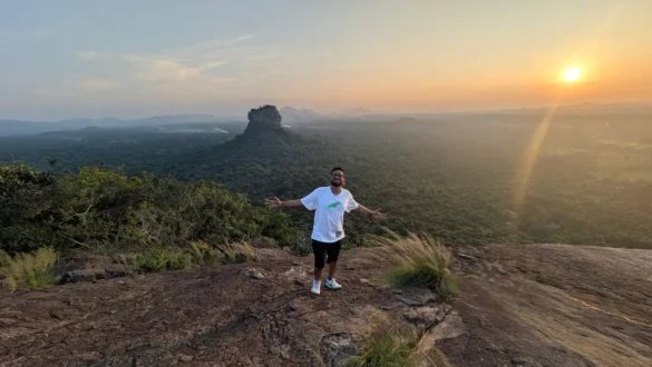 View of Sigiriya form Pindurangle Rock