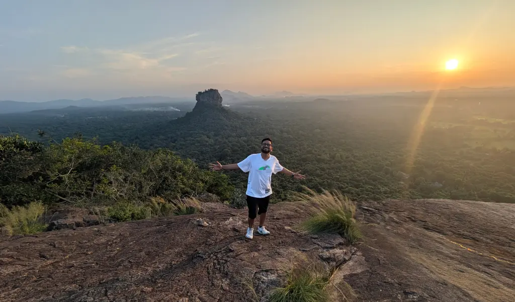 View of Sigiriya form Pindurangle Rock